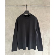 발렌시아가 로고 자수 긴팔 티셔츠 001-173303