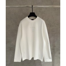 발렌시아가 로고 자수 긴팔 티셔츠 001-173305