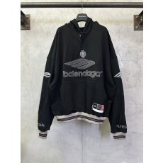 발렌시아가 후드 자수 스웨트셔츠 001-173382