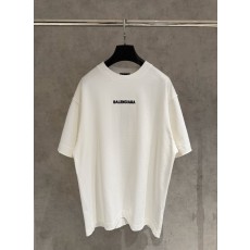 발렌시아가 로고 자수 반팔 티셔츠 001-173391
