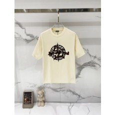 디올 스톤아일랜드 콜라보 순면 라운드넥 티셔츠 001-173437