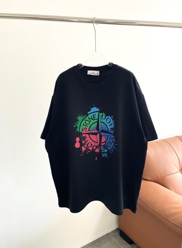 스톤아일랜드 콜라보 스플래시 디자인 반팔 티셔츠 001-173449
