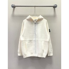스톤아일랜드 울 혼방 후드 니트 지퍼 카디건 001-173454