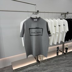 스톤아일랜드 라운드넥 반팔 티셔츠 유니섹스 루즈핏 001-173549