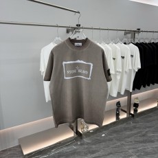 스톤아일랜드 라운드넥 반팔 티셔츠 유니섹스 루즈핏 001-173550