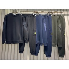 스톤아일랜드 클래식 패치 로고 라운드넥 세트 001-173556