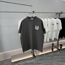 스톤 아일랜드 라운드 넥 반팔 티셔츠 유니섹스 루즈핏 001-173565