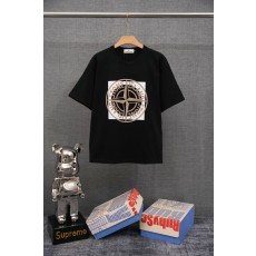 스톤아일랜드 기본형 중량감 순면 반팔 티셔츠 001-173609