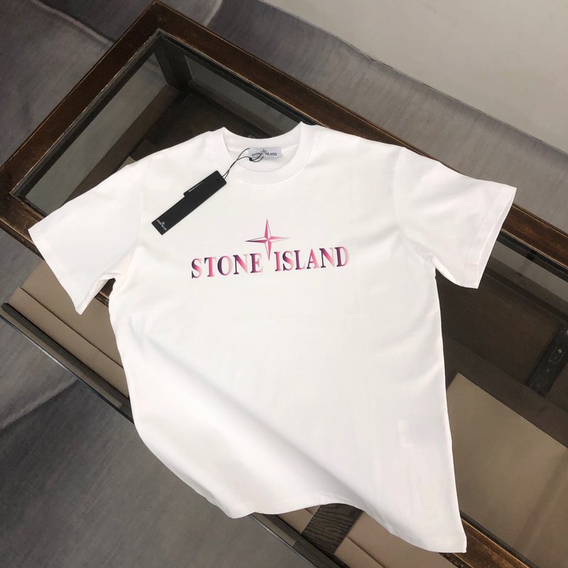 스톤아일랜드 코튼 반팔 티셔츠 커플룩 001-173612