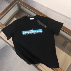스톤아일랜드 면 커플 반팔 티셔츠 001-173637