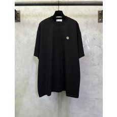 스톤아일랜드 중량감 면 로고 자수 라운드 티셔츠 001-173680