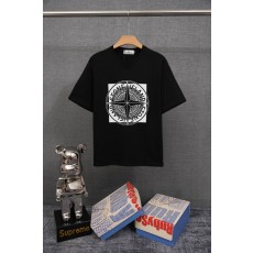 스톤아일랜드 기본형 중량감 순면 반팔 티셔츠 001-173747