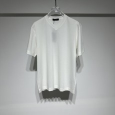 제니아 남성 V 넥 텐셀 울 블렌드 티셔츠 001-173796