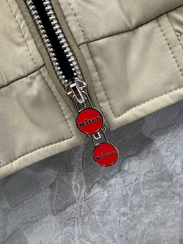 Kiton 후드 패딩 숏 재킷 아우터 001-173849
