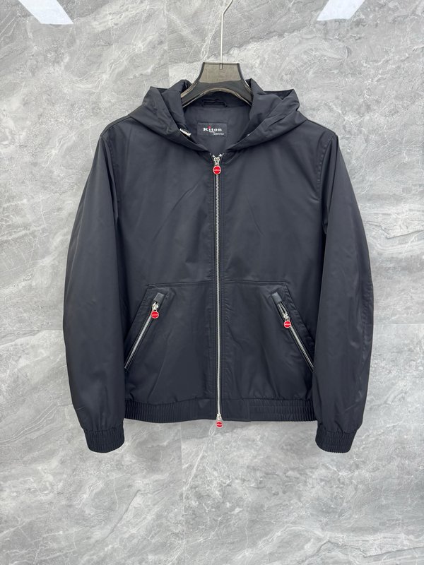 Kiton 후드 패딩 숏 재킷 아우터 001-173849