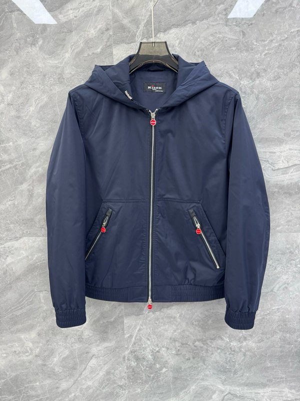 Kiton 후드 패딩 숏 재킷 아우터 001-173849