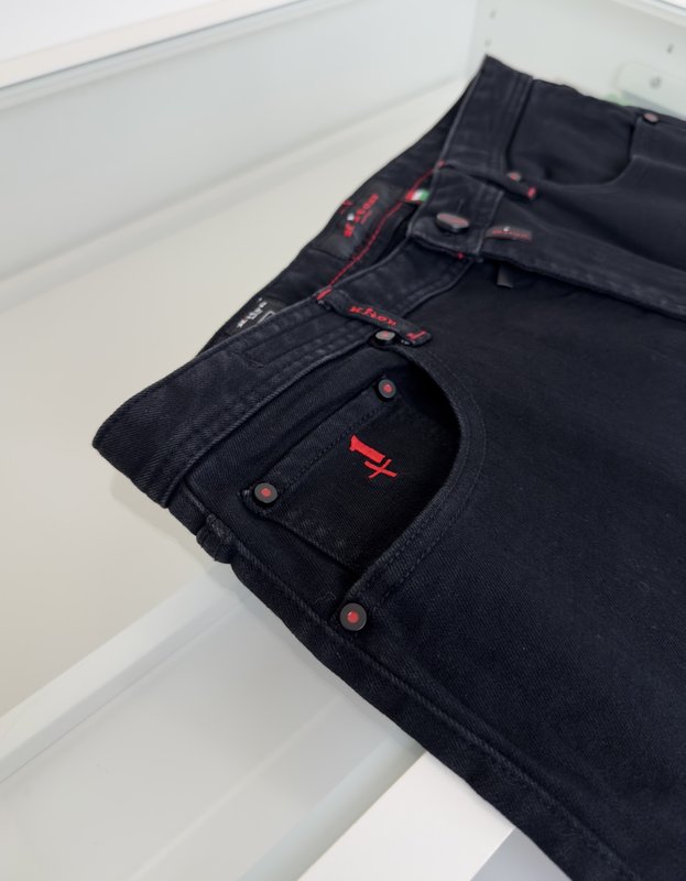 Kiton 남성 비즈니스 캐주얼 슬림핏 데님 팬츠 001-173868
