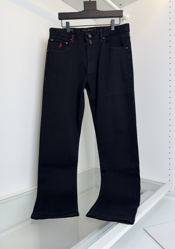 Kiton 남성 비즈니스 캐주얼 슬림핏 데님 팬츠 001-173868