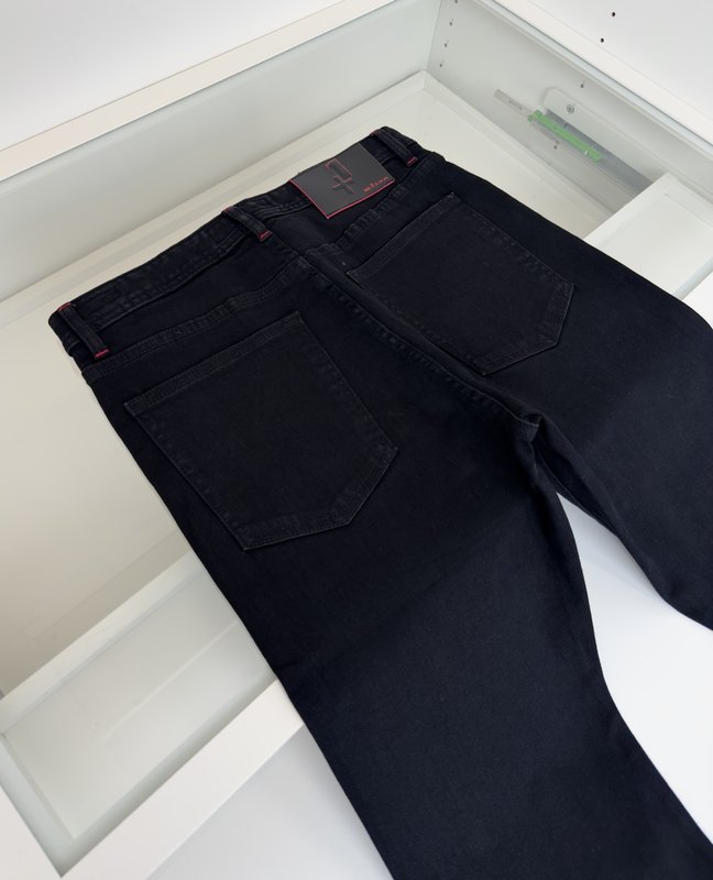 Kiton 남성 비즈니스 캐주얼 슬림핏 데님 팬츠 001-173868
