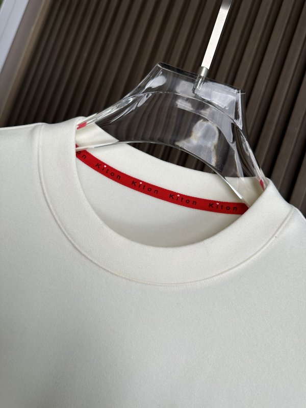 Kiton 가을 겨울 신상 텐셀 데론 니트 티셔츠 001-173888