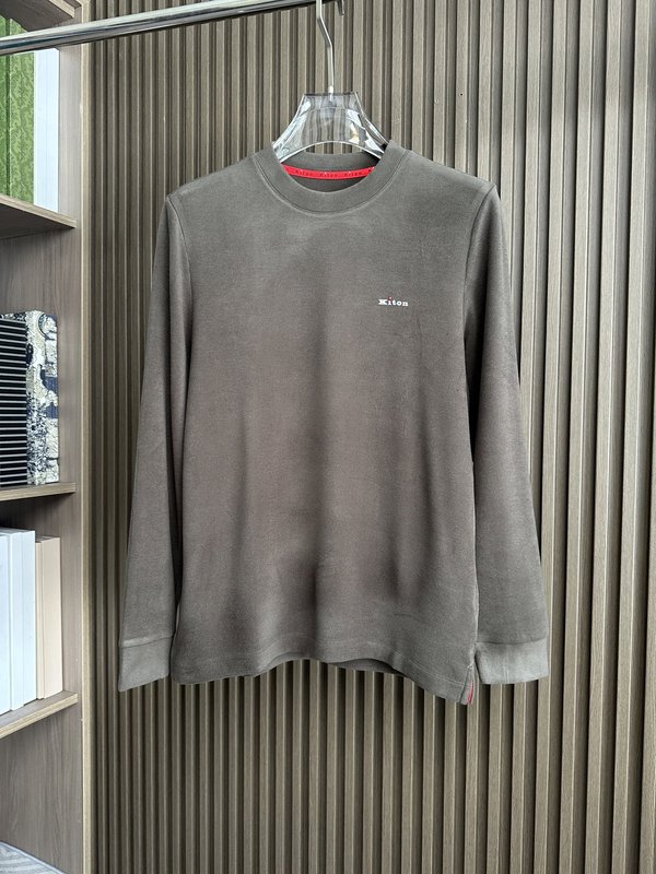Kiton 웜진저 텐셀 드론 가을 겨울 티셔츠 001-173890