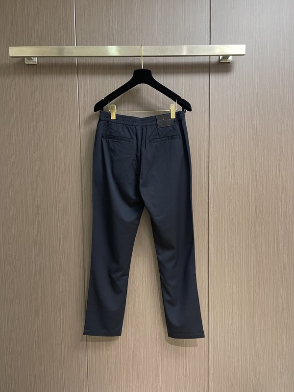 Kiton 빈티지 캐주얼 정장 바지 남성 슬림 핏 001-173892