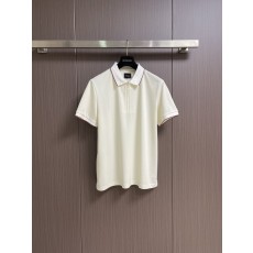 Kiton 남성 하프 지퍼 니트 반팔 폴로 셔츠 001-173899