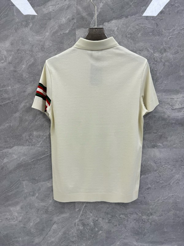 Kiton 남성 비즈니스 니트 폴로 셔츠 001-173901