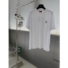 남성 머서화 코튼 라운드 넥 티셔츠 001-173906