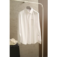 이탈리아 럭셔리 장섬유 면 자수 로고 셔츠 001-173916