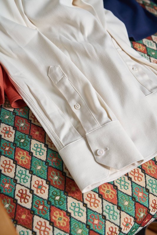 Kiton 울 혼방 남성 비즈니스 셔츠 001-173919