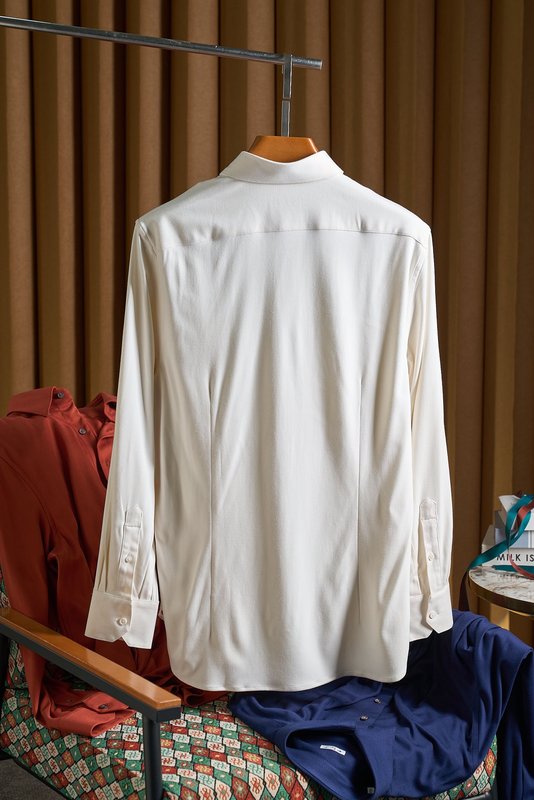 Kiton 울 혼방 남성 비즈니스 셔츠 001-173919