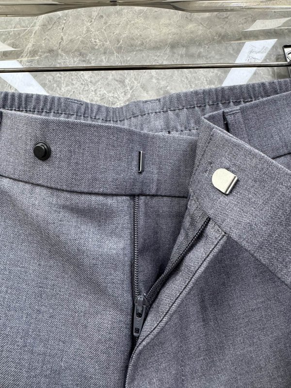 Kiton 남성 자수 로고 심플 캐주얼 정장 바지 001-173922