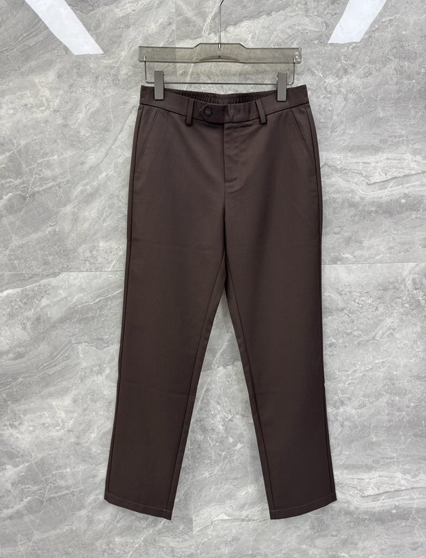 Kiton 남성 자수 로고 심플 캐주얼 정장 바지 001-173922