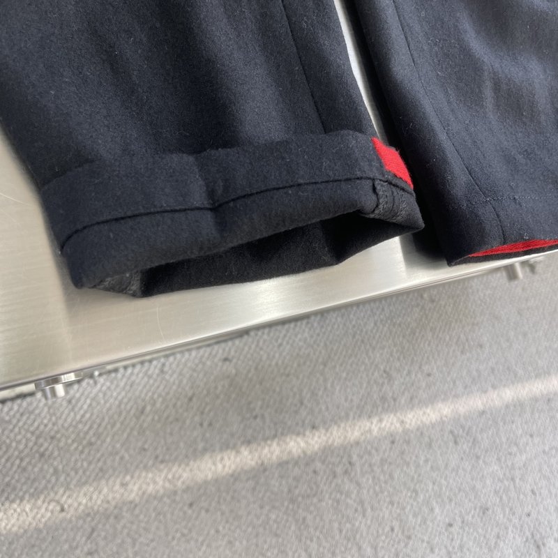 Kiton 남성 울 혼방 비즈니스 정장 바지 001-173941