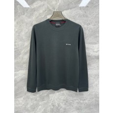 Kiton 남성 프리미엄 미니멀 로고 니트 긴팔 001-173953