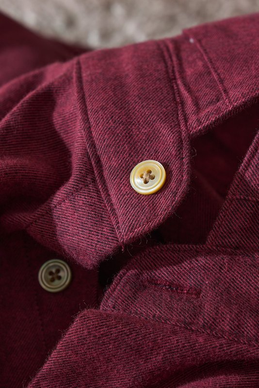 Kiton 남성 두꺼운 벨벳 셔츠 001-173954