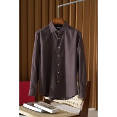 Kiton 남성 두꺼운 벨벳 셔츠 001-173955