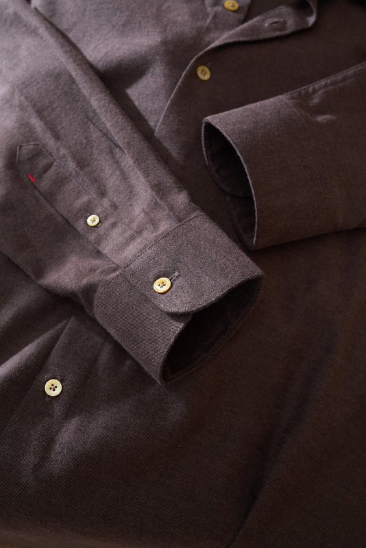 Kiton 남성 두꺼운 벨벳 셔츠 001-173955