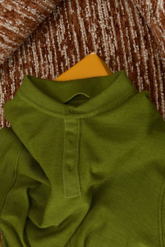 Kiton 남성 폴로 칼라 울 니트 001-173966