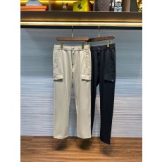 Kiton 가을 겨울 사선 면 스트레이트 캐주얼 팬츠 001-173968