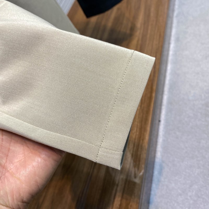 Kiton 가을 겨울 사선 면 스트레이트 캐주얼 팬츠 001-173968
