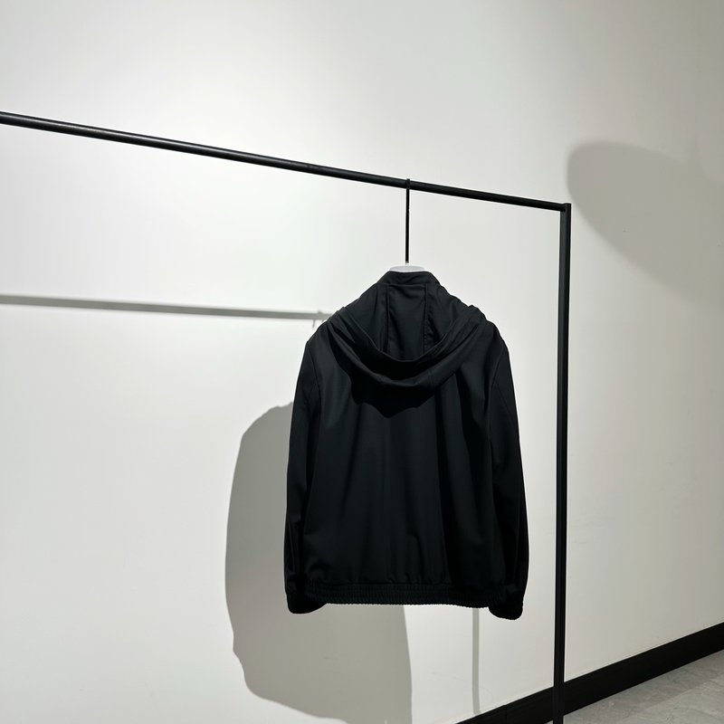 이탈리아풍 울 혼방 후드 자켓 001-173973