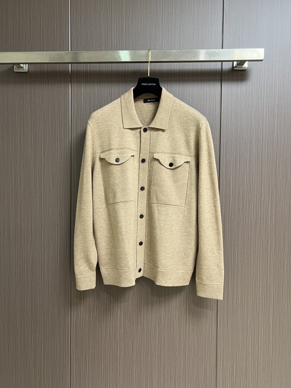 Kiton 가을 겨울 울 플립 칼라 재킷 아우터 001-173986
