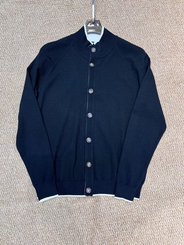Kiton 미들 칼라 울 카디건 남성용 001-173988