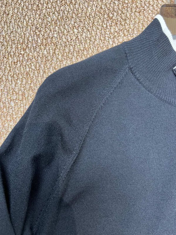 Kiton 미들 칼라 울 카디건 남성용 001-173988