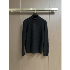 키톤 메리노 울 지퍼 반목 니트 스웨터 001-173990