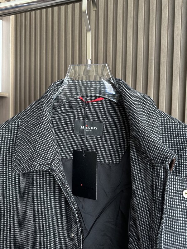 Kiton 올드머니 스타일 가을 겨울 울 재킷 001-173993
