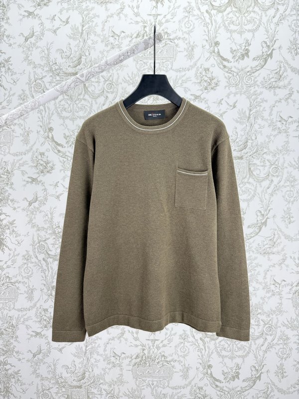 Kiton 니트 긴팔 라운드넥 상의 001-174008