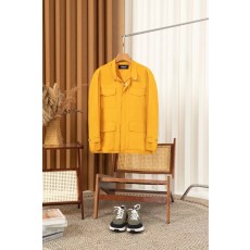 Kiton 스탠드 칼라 웨이스트 조절 가능 트렌치 재킷 001-174026